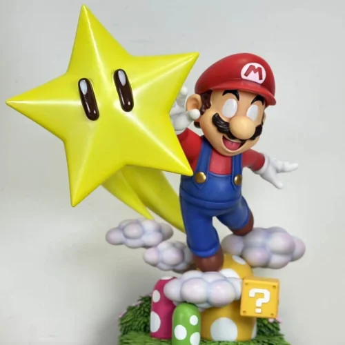 "Full view of the premium 1/6 & 1/10 Spicy Mario Resin Statue, capturing its dynamic, reimagined design with fiery power and intricate Super Mario."