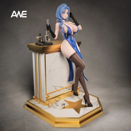 "Limited Edition Girls' Frontline 2 Helen statue by ANE Studio. Angles highlight dynamic sci-fi warrior pose, tactical gear, and futuristic anime."