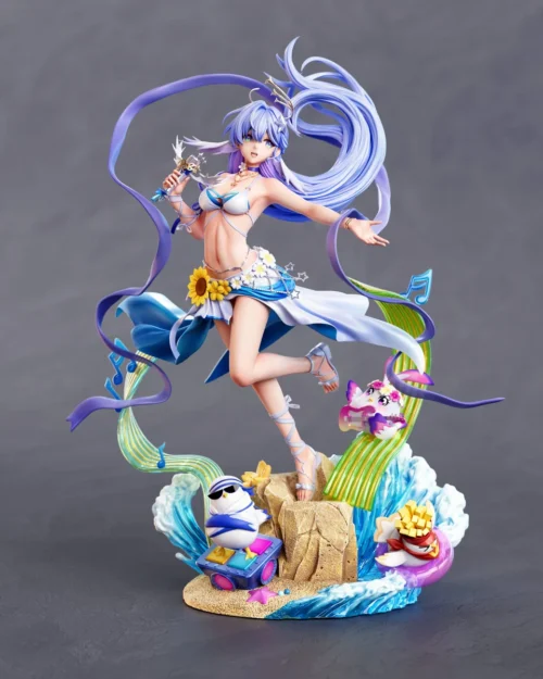 "Limited Edition Honkai Star Rail Robin 1/6 resin statue. Views highlight her ethereal elegance, dynamic pose, flowing wings, and premium details."