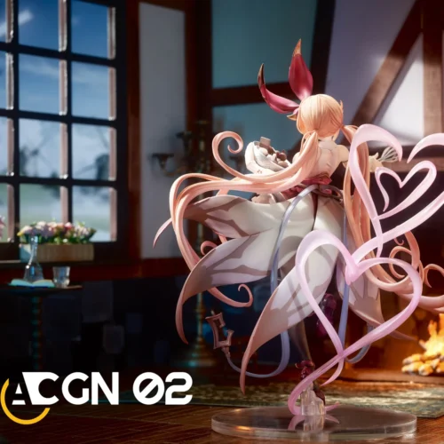 "Limited Edition 1/7 Granblue Fantasy Clarisse Alchemist resin statue, displaying her dynamic pose, vibrant details, and intricate sculpt from all."