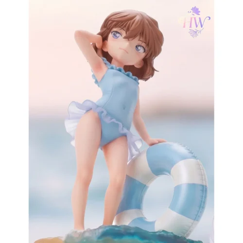 "Ai Haibara Swimsuit Detective Conan statue. Ultra-limited collectible with serene pose, vibrant beach, and sculpted details."