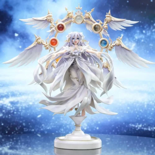 "Exquisite Mio Takamiya figure by Dongfang Renxing Studio, showcasing ethereal divinity and powerful, grand spectral wing effects."