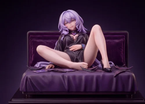 "Limited Edition Honkai: Star Rail Black Swan resin statue by Yingyue Studio, capturing her mysterious, dreamlike ethereal beauty in a captivating."