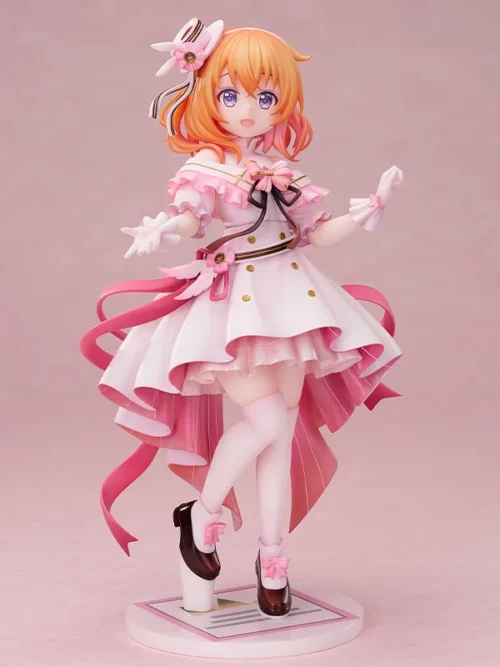 "Charming Cocoa Dress Ver. figure from Is the Order a Rabbit? showcasing her sweet smile and elegant flowing dress, a delightful collectible."