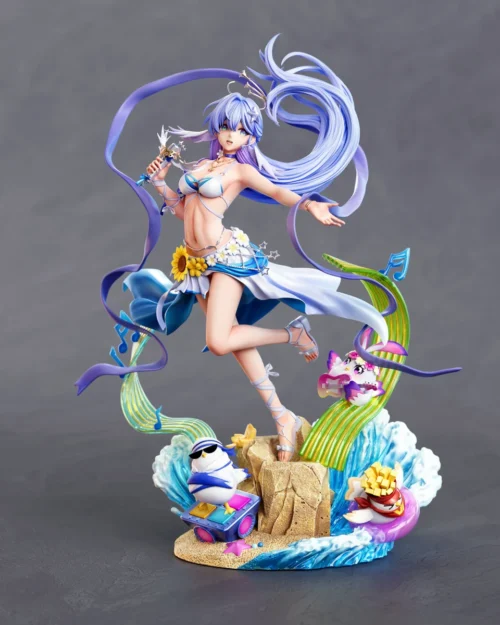 "Limited Edition Honkai Star Rail Robin 1/6 resin statue. This premium figure beautifully captures Robin's ethereal summer elegance, dynamic pose."