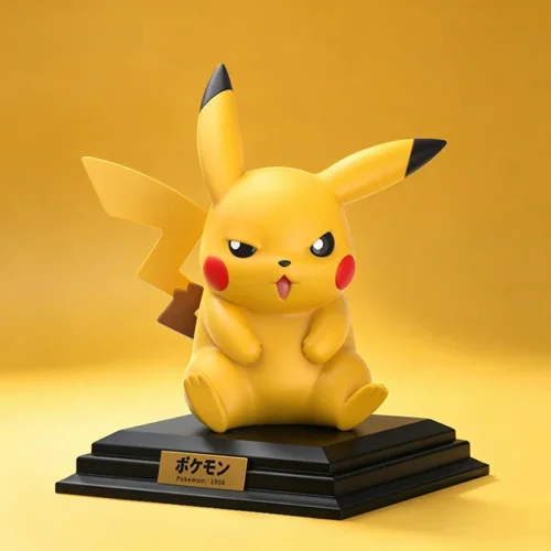 "Gallery of the limited edition 1/10 Pikachu 30th Anniversary Pokémon statue, showcasing its vibrant classic pose and intricate sculpt."