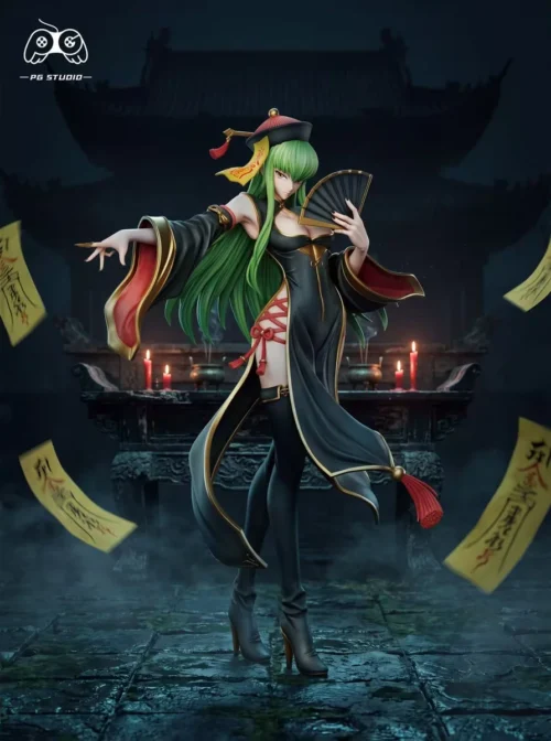"Exclusive limited edition 1/6 Code Geass C.C. zombie statue by PG Studio. Main display captures its haunting gothic elegance and macabre beauty."