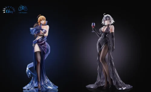 "FGO Jalter 1/6 scale figure: Jeanne d'Arc Alter in exquisite dark evening gown. Premium PU details and fierce elegance from all angles."