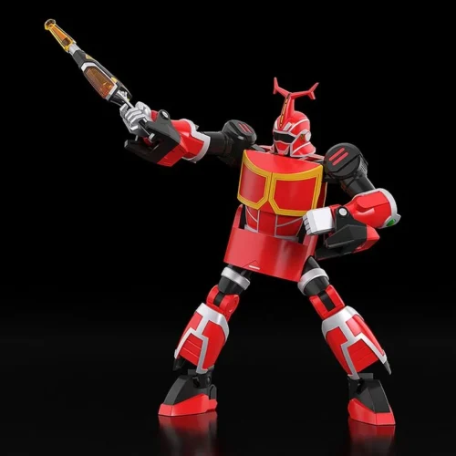 "MODEROID Kabutack model kit in multiple playful views, showcasing its vibrant colors, dynamic articulation, and intricate transforming robot details."