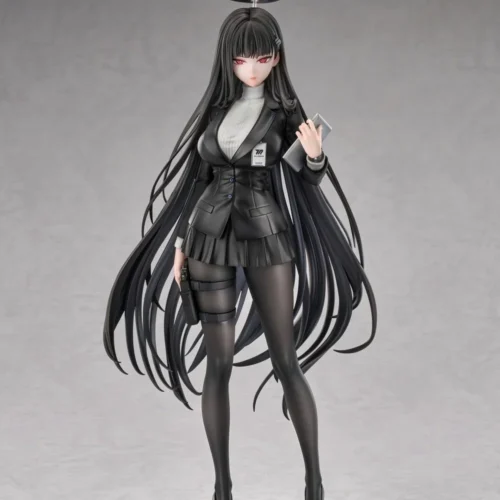 "Tsukioka Rion Blue Archive figure in a dynamic action pose, showcasing intricate sculpting and premium Good Smile Company quality."