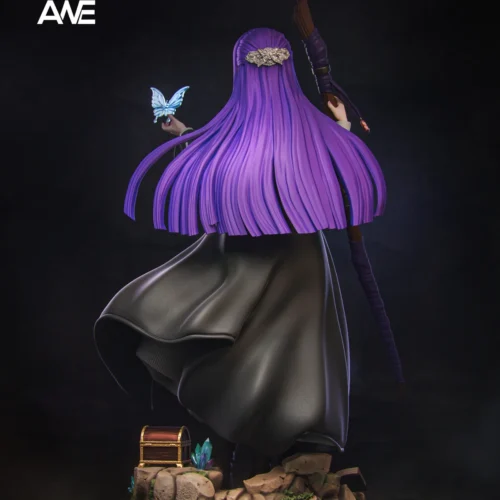 "Limited Edition Premium Frieren Fern resin statue by ANE Studio. Reveals dynamic spell casting, vibrant effects, and intricate base details in full."
