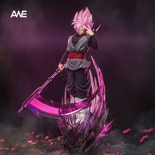 "Goku Black Super Saiyan Rose ANE Studio resin statue, showcasing dynamic Super Saiyan Rose transformation with powerful aura. Extremely limited.“