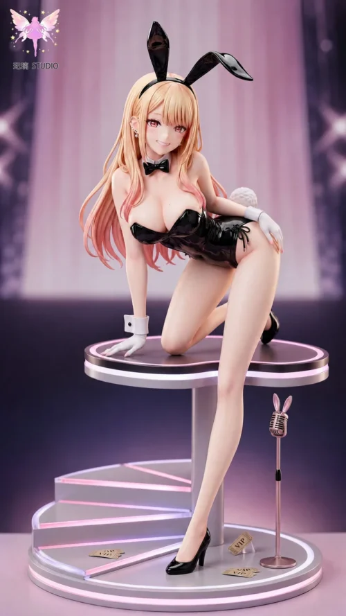 "Limited Edition 1/6 Marin Kitagawa Bunny Girl Resin Statue from My Dress-Up Darling, dynamically posed in a sleek suit with exquisite detail."