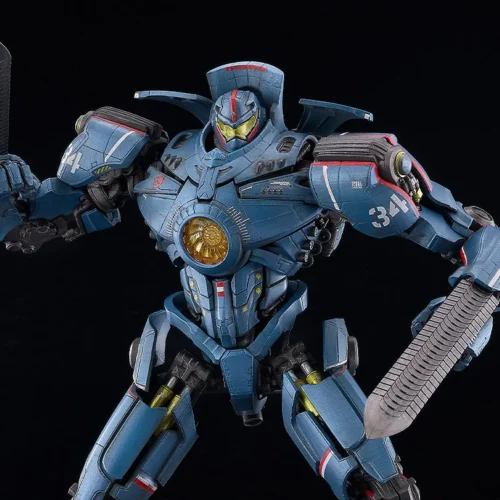 "MODEROID Gipsy Danger movable model kit by Good Smile Company. Highly articulated Gipsy Danger, film-accurate details, and dynamic poses."