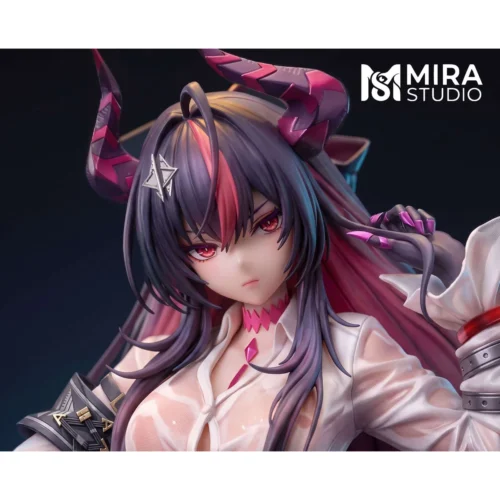 "Limited edition 1/6 Dragon Girl Zhenhong Yihuan Statue with LED, showcasing dynamic pose, intricate sculpt, and glowing base details."