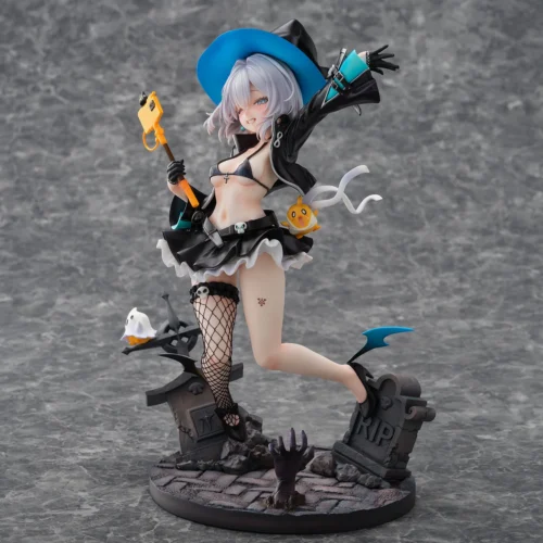 "Azur Lane Adal Witch's Heartbeat Magic statue: detailed gallery showcasing her dynamic pose, intricate translucent effects, and enchanting sculpt."