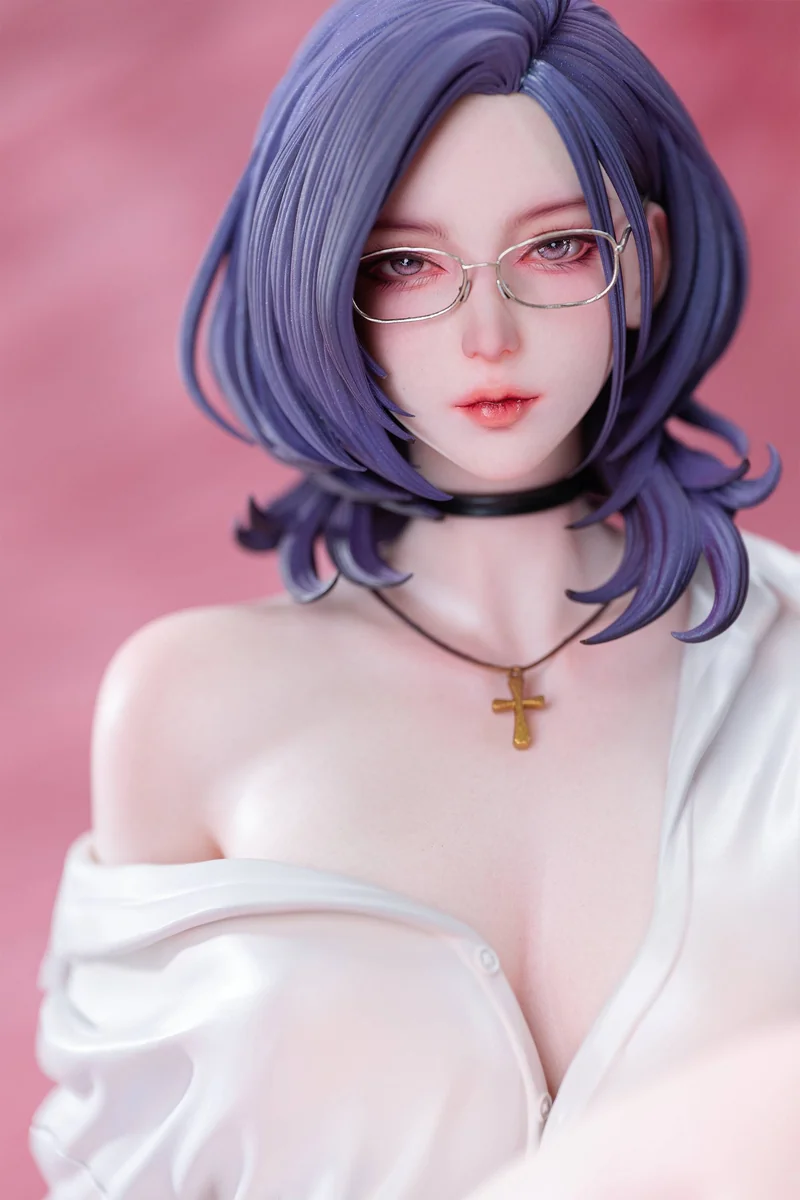 "Premium 1/4 scale Jin Meiting collectible statue, normal dreamy eye variant, showcasing mysterious cosplay aesthetic with realistic sculpts."