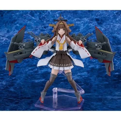"Kongou Kai Ni C Movable Figure, an articulated Kantai Collection model. Highlights her iconic, dynamic battleship girl design with intricate mechanic."