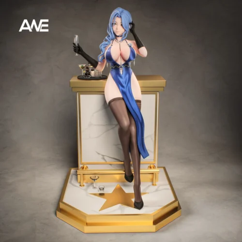 "Limited Edition ANE Studio Girls' Frontline 2 Helen resin statue. Dynamic sci-fi warrior pose, intricate tactical gear, a premium collectible figure."