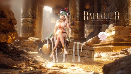 "Limited edition Azur Lane Raphael resin statue. Imported premium figure with an ethereal, dynamic pose and intricate elegance."