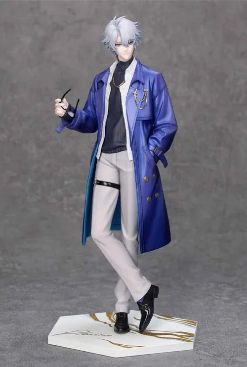 "Official Myethos Honkai: Star Rail 1/8 scale Gift+ White E figure, dynamically posed with futuristic conductor aesthetic and intricate cosmic details."