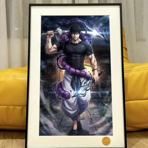 "Limited Edition Collector's Grade Art Print: Starry Sky Toji Fushiguro Decorative Painting. Jujutsu Kaisen's Toji against a dramatic night."
