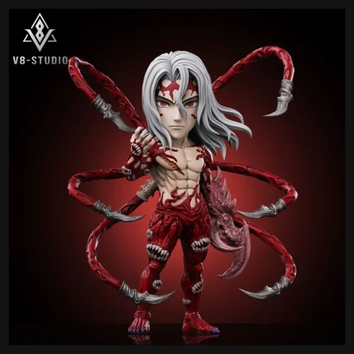 "Iconic WCF Muzan Kibutsuji Demon Slayer statue captures his menacing Infinite Castle form, meticulously crafted in premium All PU."