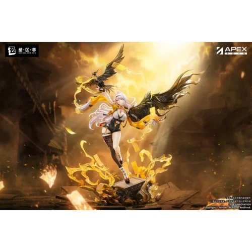 "Exquisite Zenless Zone Zero Yixuan 1/7 scale statue by APEX Studio, showcasing her dynamic, ethereal pose with flowing water effects."