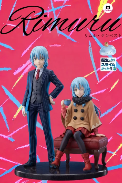 "Elegant 1/6 scale Rimuru Tempest resin figure by moe Studio, showcasing his sophisticated aura in a dynamic, stylish suit."