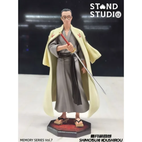 "Masterfully sculpted Limited Edition Shimotsuki Koushirou One Piece resin statue from Stand-in Studio, showcasing the serene sword master in dynamic."