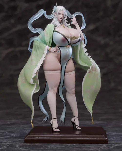 "Exquisite 1/4 scale SODA Studio Cai Ling Saintess Xianxia resin statue, artist-authorized, featuring ethereal design and intricate traditional attire."