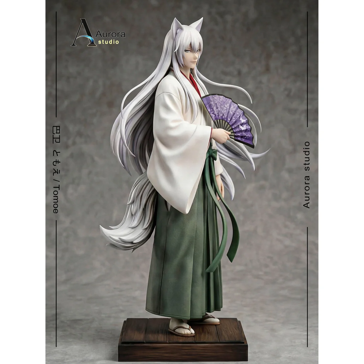 "Product gallery of the 1/6 Tomoe Kamisama Kiss resin statue, highlighting exquisite craftsmanship, dynamic pose, and ethereal yokai elegance."