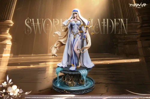 "Goblin Slayer Sword Maiden Manta Studio statue. Detailed gallery views showcase exquisite craftsmanship, heroic pose, and majestic presence."