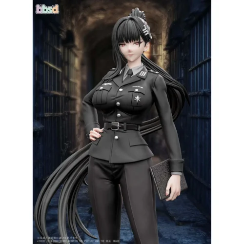 "Limited 1/6 Female Officer's New Mission original resin statue. Dynamic pose, intricate uniform details from multiple angles."