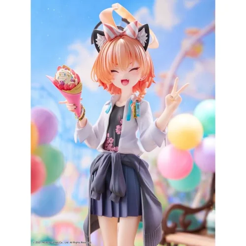 "Blue Archive Nonomi Uniform Memory Lobby Ver. Gallery views detail her cheerful expression, dynamic uniform, and iconic prop from all angles."