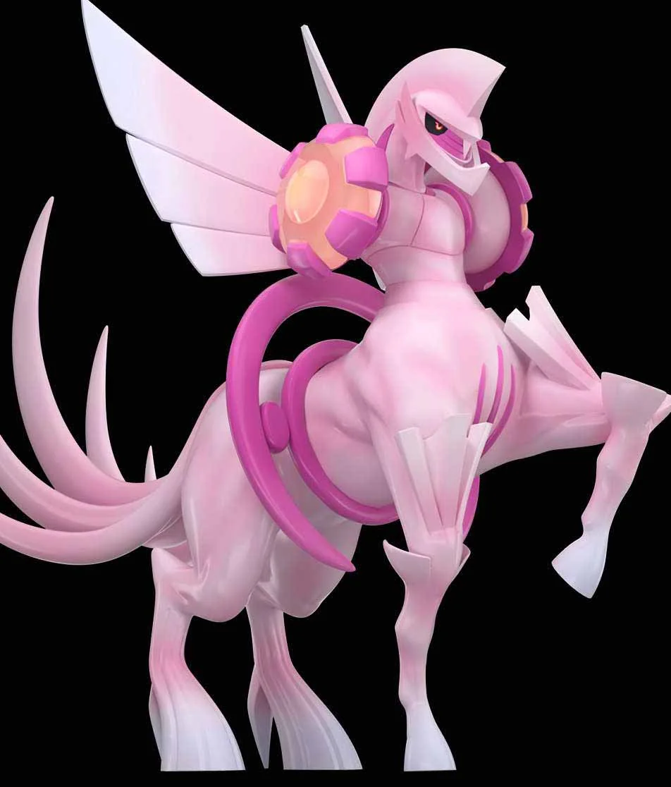 "Dynamic 1/20 Wonder Studio Dialga & Palkia Origin Forme Pokémon statue, showcasing iconic cosmic power and intricate legendary details from various."