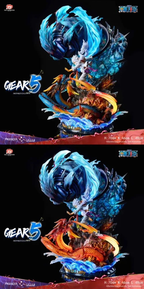 Licensed Gear 5 Nika Monkey D. Luffy with LED - ONE PIECE Resin Statue - Light Year Studios - Image 1