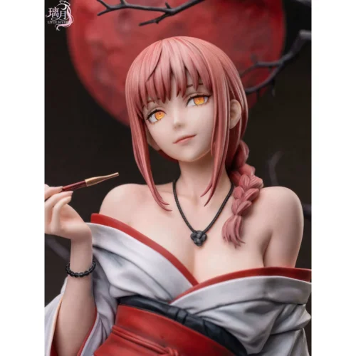 "Limited Edition 1/6 Makima 2.0 Crimson Moon Chainsaw Man Resin Statue by Liyue Studio. See detailed views of its premium sculpting and formidable."