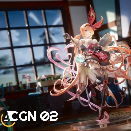 "Limited Edition 1/7 Granblue Fantasy Clarisse Alchemist resin statue captures her elegant form and dynamic alchemical pose with vibrant, intricate."
