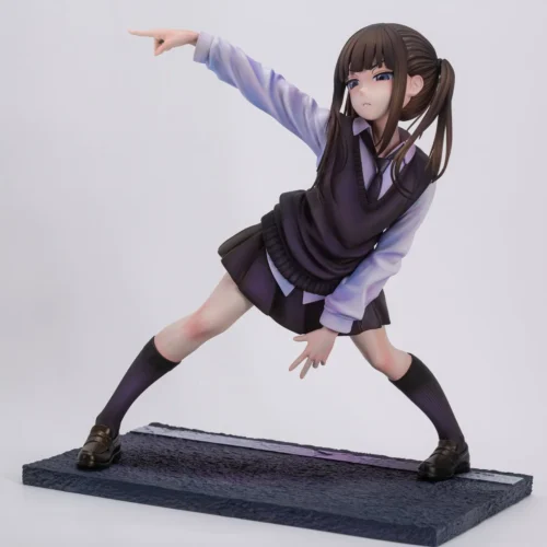 "Exquisite Hoshino Twin Tail Schoolgirl figure by QAQ-Studio, showcasing her dynamic pose and vibrant details from multiple angles, highlighting."