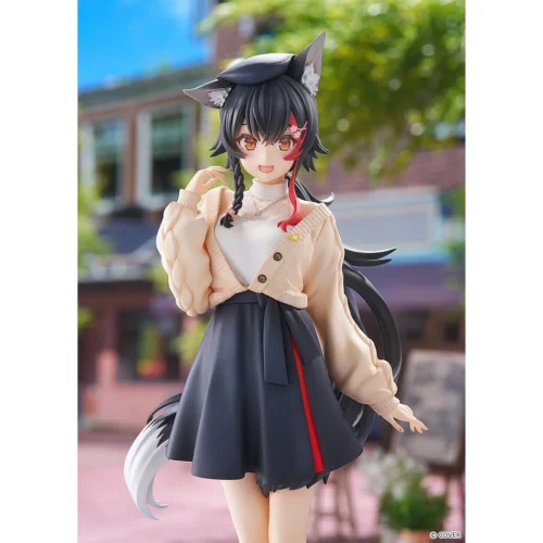 "Exclusive 1/7 Oogami Mio & Shirakami Fubuki Date Style hololive production statues by GSC. Detailed elegant casual outfits and intricate sculpting."