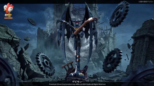 "Iconic Digimon Devimon statue by Daiji_STUDIO, showcasing the menacing dark angel villain in premium MegaHouse scale. Limited edition collectible."