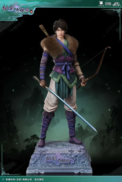 "Exquisite 1/4 scale licensed Yun Tianhe Sword and Fairy 4 statue by STAREXVA Studio, showcasing dynamic Wuxia fantasy details from various angles."