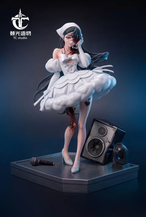 "Exquisite 1/6 scale Sua Alien Stage resin statue by Jiguang Studio, showcasing a dynamic pose and ethereal beauty with intricate futuristic details."