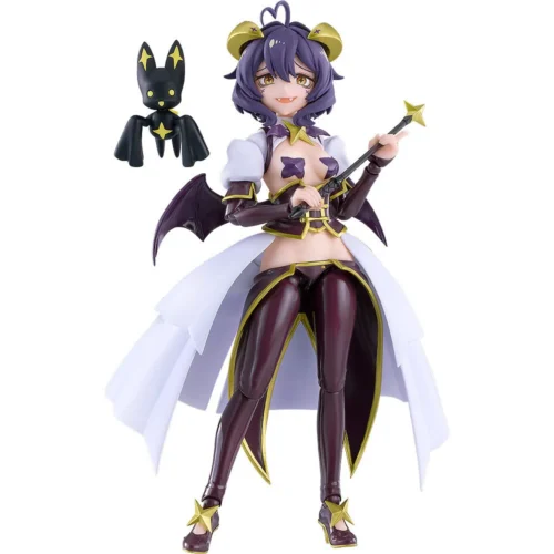 "Dynamic figma Magical Evil figure in a mischievous pose, showcasing its highly articulated design and unique magical girl aesthetic with vibrant."