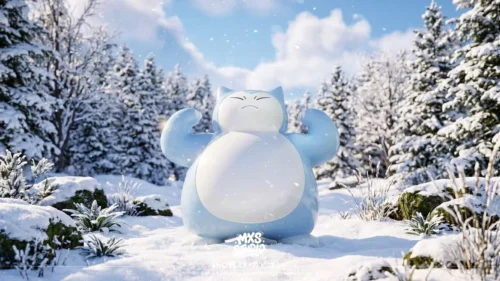 "Premium 1/20 Snorlax Pokémon statue by MXS Studio. Main display showcasing two distinct, meticulously crafted Snorlax figure color options."