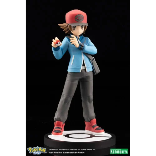 "Dynamic Pokémon statue of Hilbert and Victini, showcasing energetic action pose, vibrant colors, and intricate details from multiple angles."
