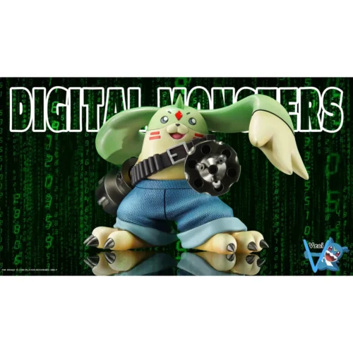 "Limited edition Vzai Studio MH Scale Gargomon Digimon Tamers statue, showcasing its fierce, dynamic combat pose."