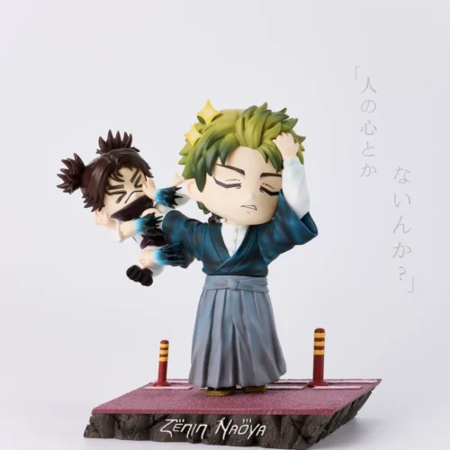 "Playful limited edition Jujutsu Kaisen Q-figure showing Naoya Zenin's dynamic attack on Choso. This vibrant statue captures the intense, fun battle."