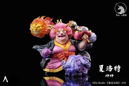 "Premium MDS Studio One Piece Big Mom Charlotte Linlin Onigashima Arc statue, showcasing her intense, dynamic presence with incredible detail."